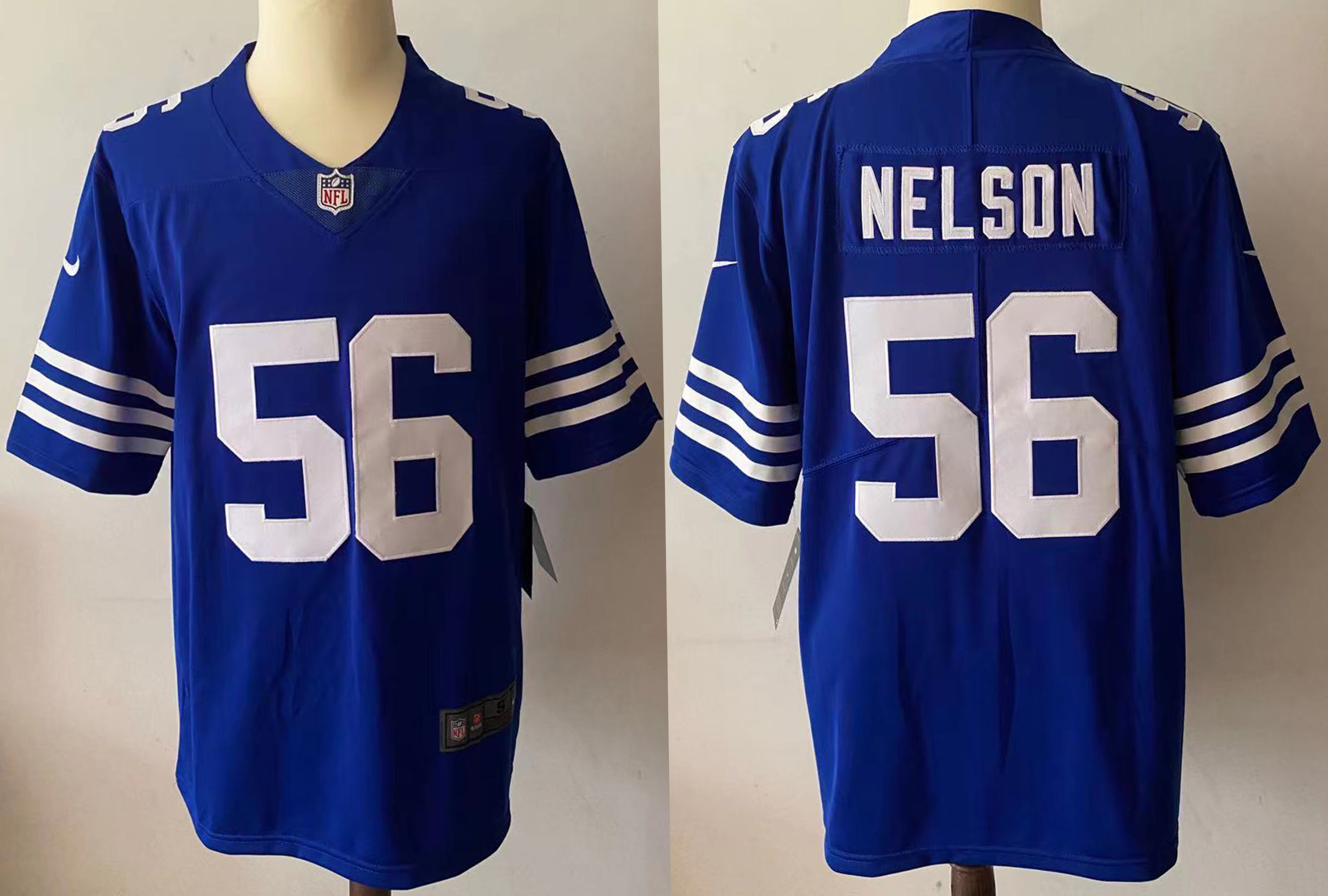 Men's Indianapolis Colts Quenton Nelson #56 Blue Jersey
